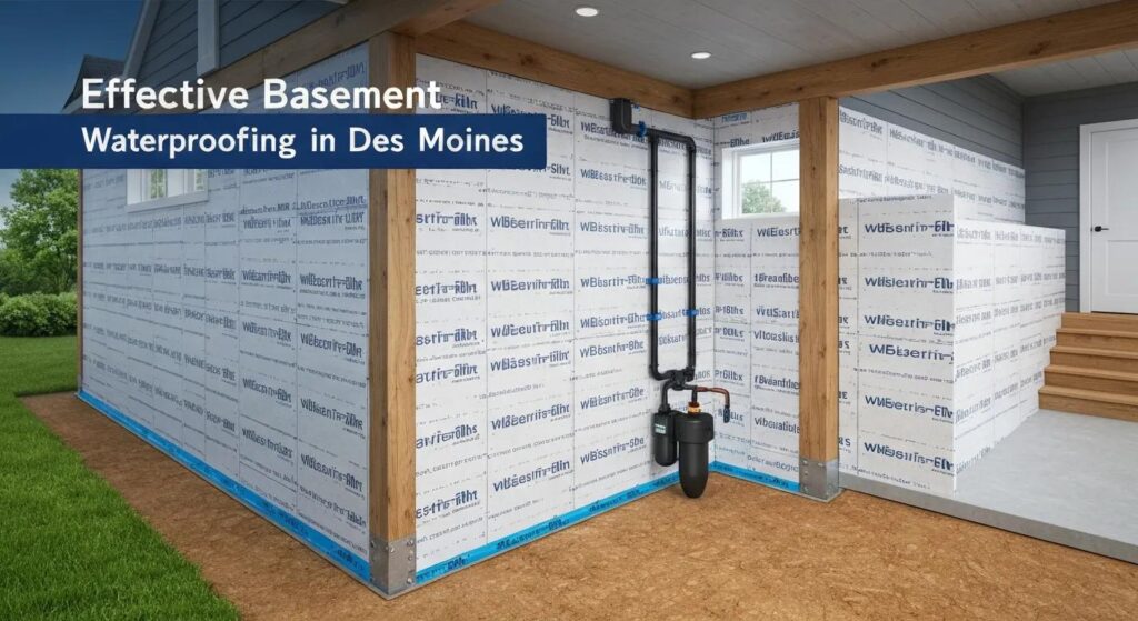 Effective Basement Waterproofing in Des Moines